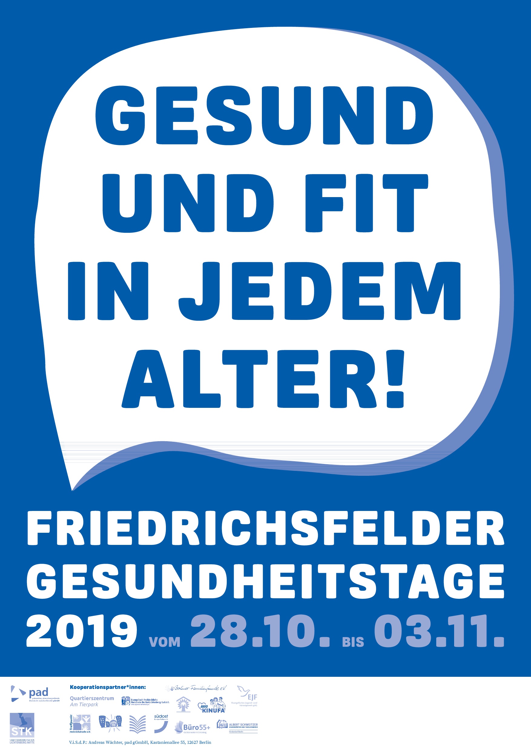 FFelder Gesundheitstage 2019 Plakat